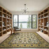 Ivory Traditional Persian Floral Area Rug