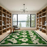 Emerald Shamrock Interlock Area Rug