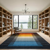 Multi-Color Gradient Geometric Area Rug