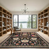 Vibrant Birds Floral Persian Area Rug