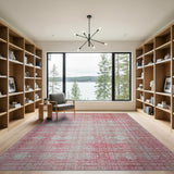 Geometric Modern Blush Pink Geometric Lattice Area Rug