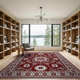 Traditional Persian Elegant Red Persian Floral Area Rug