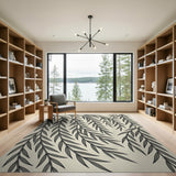 Ethereal Grey Weeping Willow Branch Rug