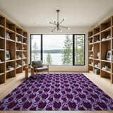 Purple Geometric Abstract No. 4 Area Rug