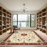 Red Floral Vintage Red Floral Medallion Vintage Area Rug