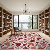 Vibrant Terrazzo Pebble Multi-Color Area Rug