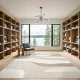 Abstract Area Beige and Neutral Abstract Neutral Beige Area Rug
