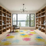 Watercolor Floral Area Rug