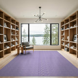 Purple Scales Geometric Area Rug