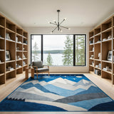 Starry Night Mountains Kids Area Rug