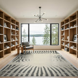 Distressed Zebra Stripe Area Rug