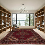 Medallion Red Persian Medallion Area Rug