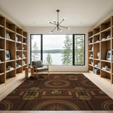 Vintage Trunk Brown Area Rug