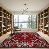Traditional Persian Ornate Red Persian Area Rug