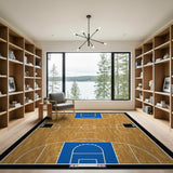 Basketball Court Area Rug - Magic vs Bird