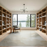 Ethereal Beige Cloud Layers Area Rug