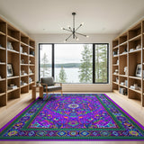 Vibrant Multi-Color Mandala Persian Rug