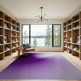Purple Gradient Swirl Abstract Area Rug