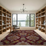 Red Floral Vintage Red Floral Vintage Area Rug