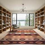Southwestern Diamond Arrow Pattern Area Rug