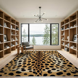 Leopard Hide Faux Area Rug