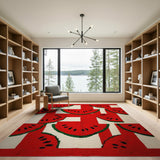 Watermelon Patchwork Area Rug