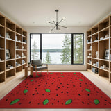 Multi-color and Patterns Watermelon Fruit Pattern Area Rug