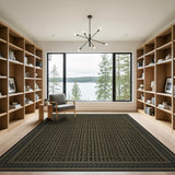 Black Gold Persian Area Rug