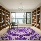 Purple Mandala Area Rug