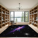 Cosmic Starburst Nebula Area Rug