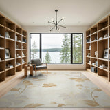 Beige and Neutral Floral Vintage Elegant Beige Floral Vintage Area Rug