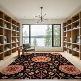 Multi-Color Mandala Floral Persian Area Rug