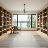 Geometric Modern Beige and Neutral Beige Neutral Vertical Stripe Area Rug