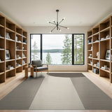 Beige Neutral Abstract Geometric Area Rug