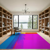 Vibrant Geometric Multi-Color No. 21 Area Rug