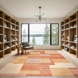 Orange Geometric Area Rug