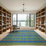Vibrant Multi-Color Geometric Dot Area Rug