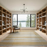 Beige Geometric Grid Area Rug