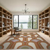 Retro Arch Geometric Area Rug