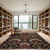 Opulent Gold Floral Traditional Persian Area Rug
