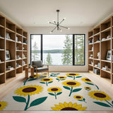 Sunflower Scatter Area Rug