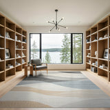 Grey Abstract Area Abstract Grey Wave Area Rug