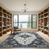 Black and White Traditional Persian Black White Traditional Persian Area Rug