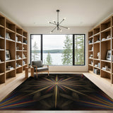 ODIKA Radiant Starburst Geometric Rug