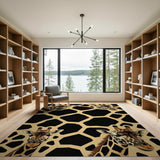 Giraffe Spot Pattern Area Rug