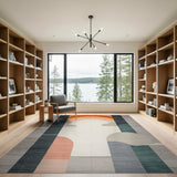 Rainbow Arch Geometric Modern Area Rug