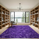 Purple Swirl Abstract Abstract Area Area Rug