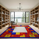 Playful ABC Alphabet Kids Rug with Animals
