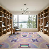 Rainbow Director Chair Area Rug