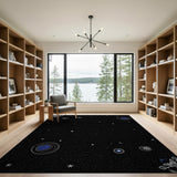 Celestial Tribal Night Sky Rug